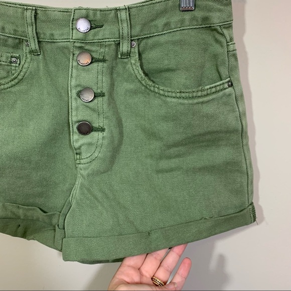 Billabong Button Fly High Waist Shorts - Picture 2 of 8